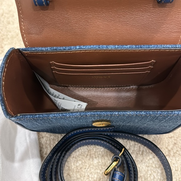 Versace La Medusa Mini Bag 'Navy Blue/Gold' - Picture 5 of 6